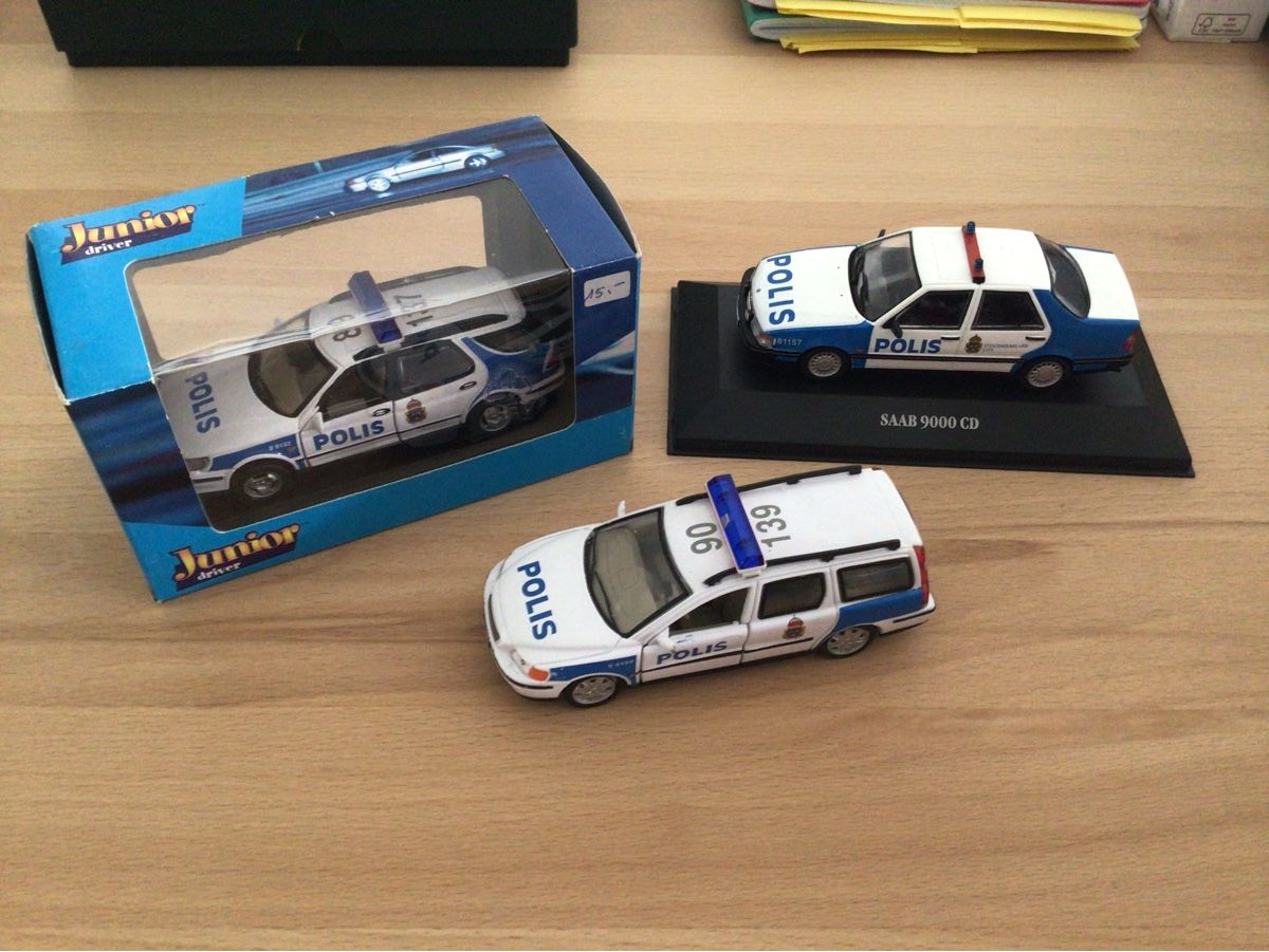 Modellautos: 3 Modellautos Polizei Schweden (nr.46) – Gebraucht aus Solothurn von PaLi1979