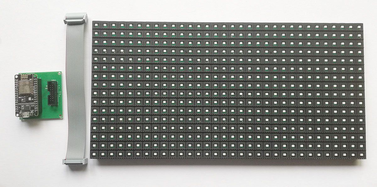 Composants électroniques: LED Dot Matrix 32x16 + ESP8266 controller – Neuf (Voir description) à Zurich par led_matrix