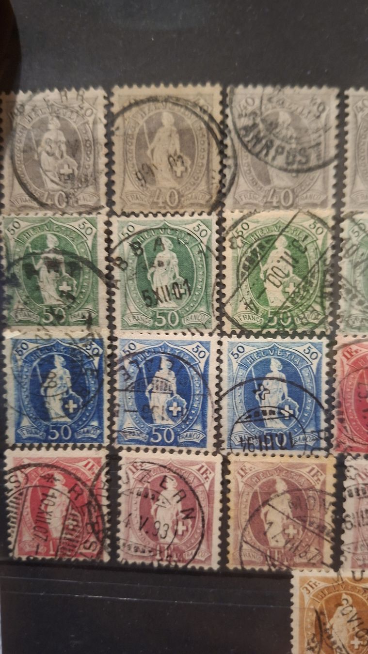Tutti i francobolli: Lot stehende Helvetia Div. 83Stk. – Usato da Balgach venduto da SIMEON27 3