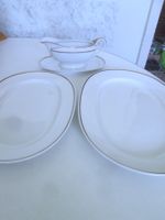 2 Servierplatten + Sauciere Hutschenreuther 1814 - 1939
