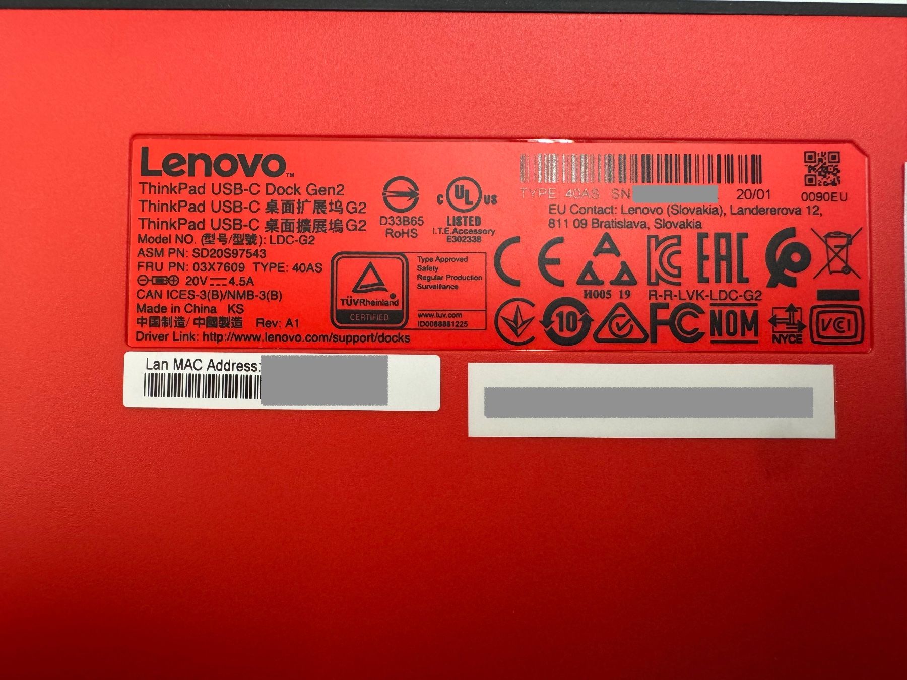 Lenovo Docking station: Lenovo ThinkPad USB-C Dock Gen 2 – Usato da Bremgarten AG venduto da joker_eat_world 3