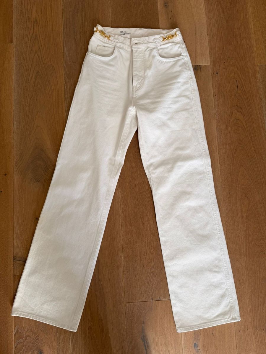 Celine Jeans: Celine White Jeans with logo! – Usato da Zürich venduto da maricampos 1