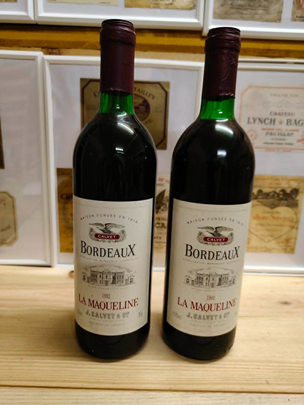 Vino: 2x 1992 LA MAQUELINE BORDEAUX – Nuovo e nell'imballaggio originale da Münchenstein venduto da weinundspirituosen 1