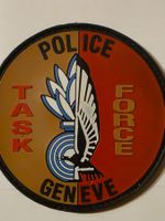 Polizei Badge Task Force Genève Pvc Klett neu