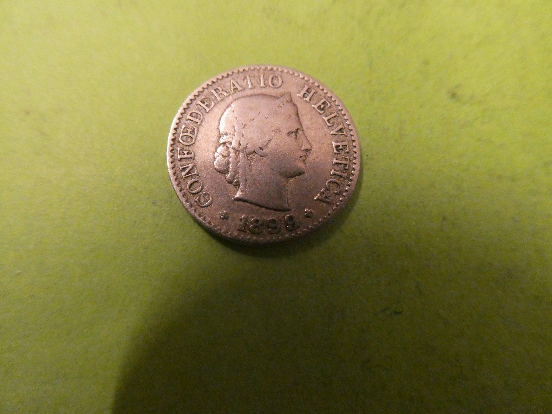 Toutes les monnaies: Schweiz 1899, 5 Rappen – D'occasion à Hinterforst par Rohusri