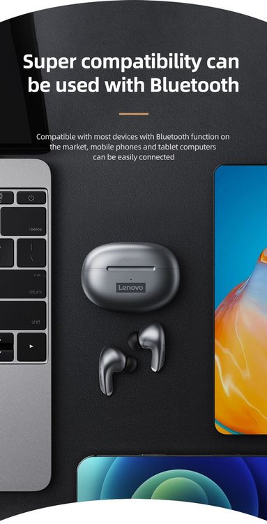 Lenovo LP5 Bluetooth Kopfhörer mit Touchbedienung 7