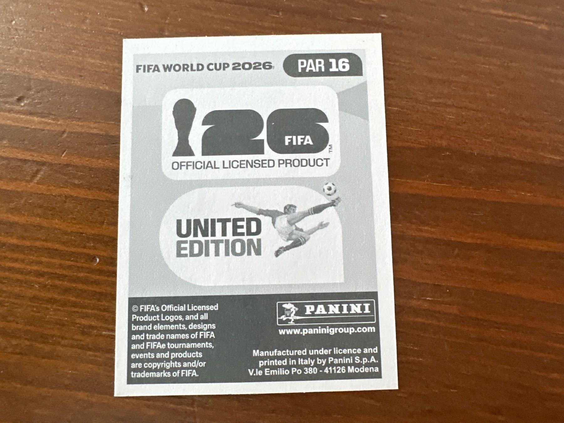 Panini Carte collezionabili: Panini PAR 16 FIFA World Cup 2026 – Nuovo e nell'imballaggio originale da Würenlos venduto da gtvlady_82 1