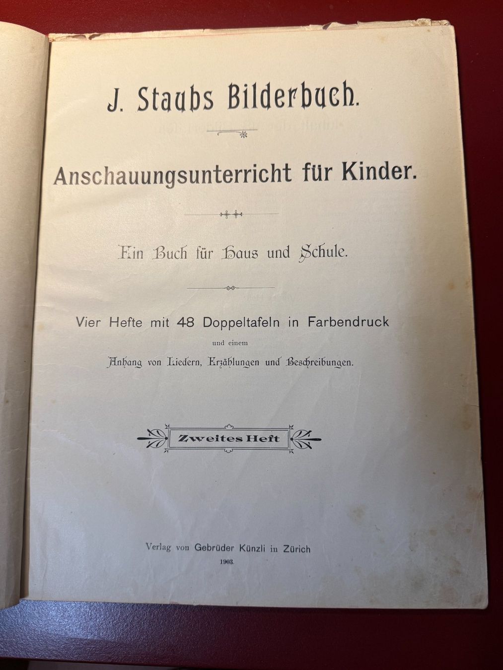 Libri: J. Staub's Bilderbuch Band 1, 2, 3, 4 – Usato da Schmerikon venduto da lis_lj2v 4