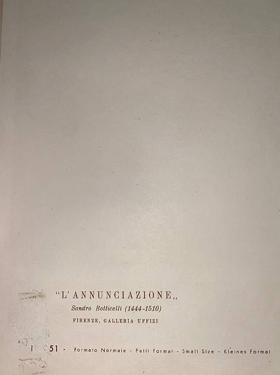 Foto & Immagini: LAnnunciazione, Sandro Botticelli – Usato da Biel/Bienne venduto da gneist2012 1