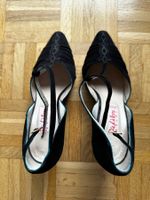 Pied à Terre Black Leather Evening Shoe, T - 37