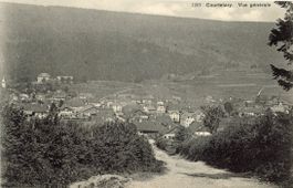 Courtelary   BE   -    Vue générrale      en  1 9 1 0