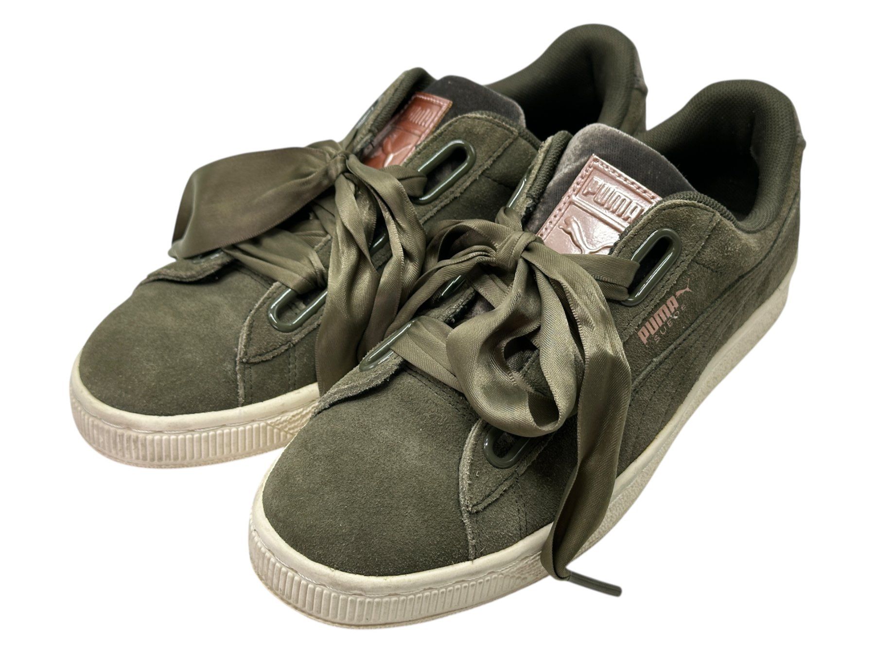 Puma Scarpe da donna: Puma Suede Heart olive. Pointure 38 – Usato da Morges venduto da magicle 4