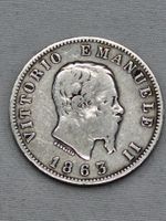 ROYAUME D'ITALIE / 1 LIRA / 1863 / ARGENT !