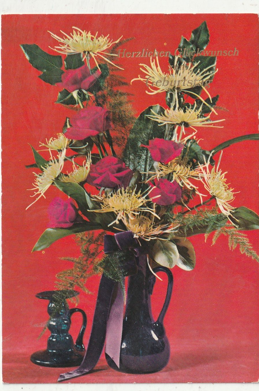 Ansichtskarten: Blumen Grusskarte – Gebraucht aus Lumbrein von made02