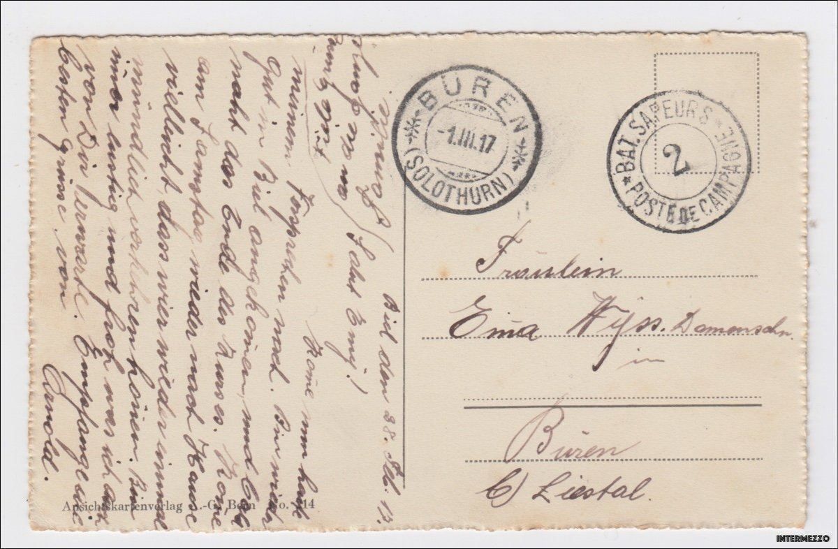 Cartes postales: Biel Bienne // Generalansicht 1917 – D'occasion à Basel par intermezzo12 1