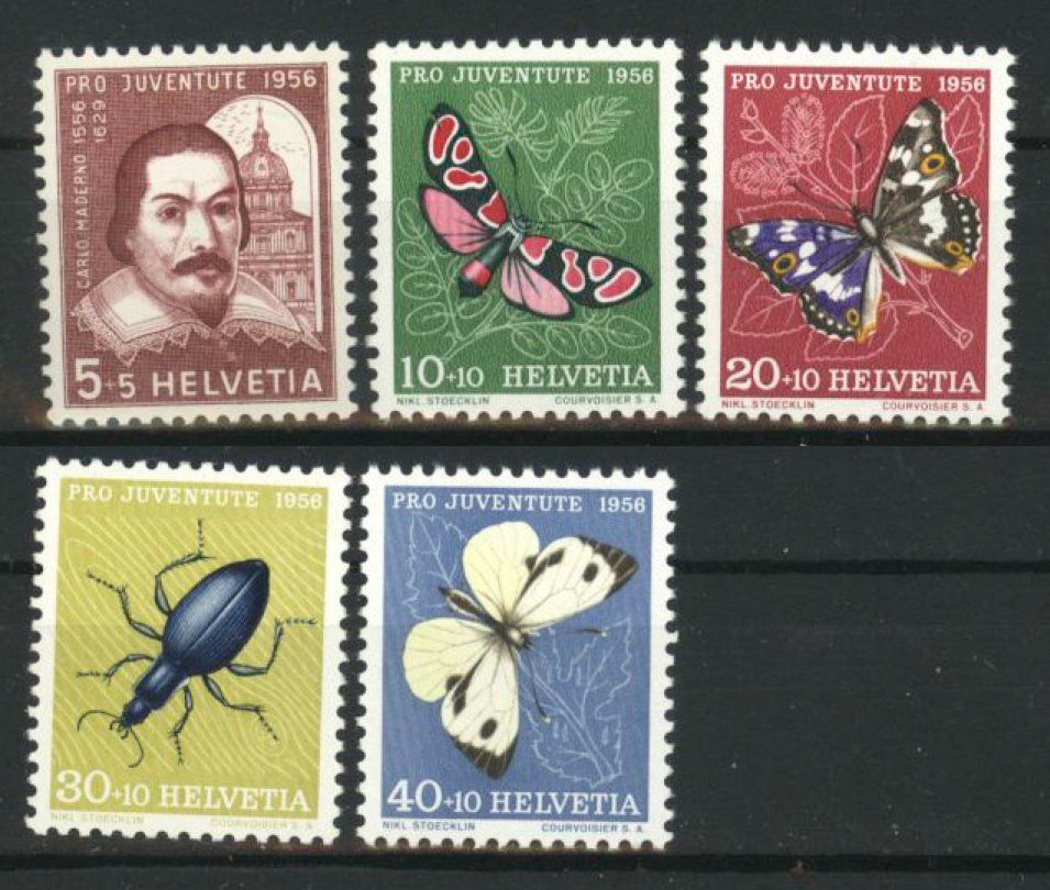 Tutti i francobolli: 1956, Pro Juventute, postfrisch ** – Usato da Willisau venduto da Vollstempel
