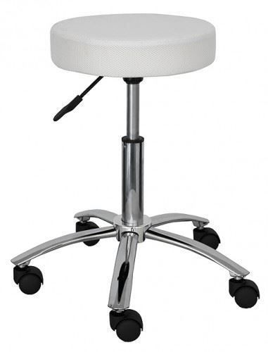 Sedie per ufficio: Arbeitshocker -BILLI- Rollhocker  weiss – Nuovo e nell'imballaggio originale da Gundelfingen venduto da printparcel
