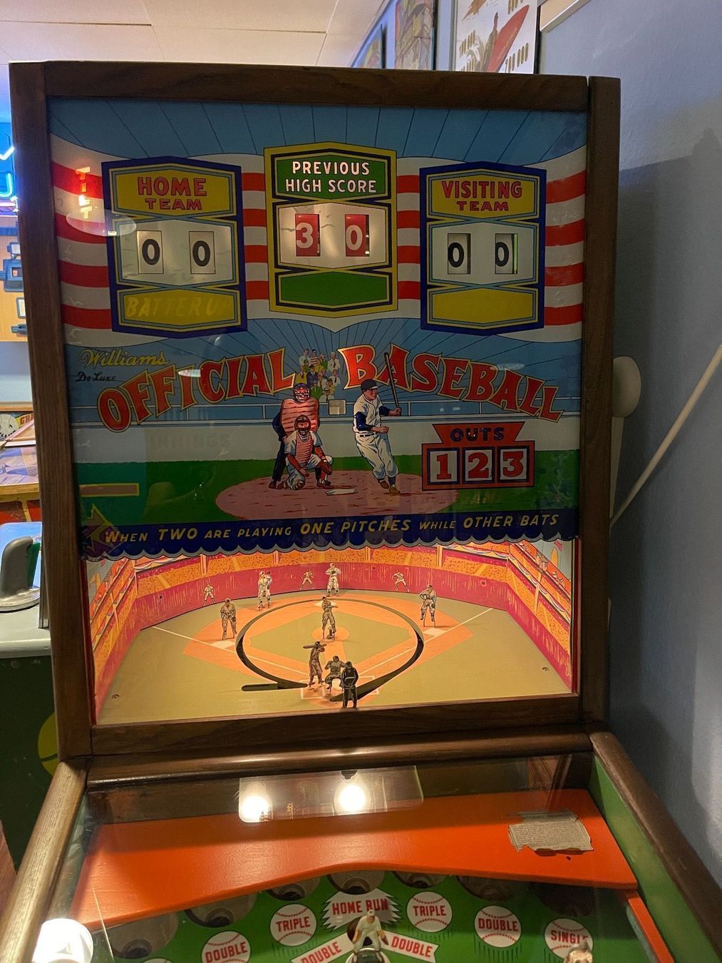 Flipperkästen: Williams Official Baseball de luxe 1960 – Gebraucht aus Horgen von Herb69