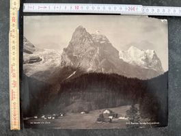 Rosenlaui BE Ansicht von Gschwandmatte Original Grossformat