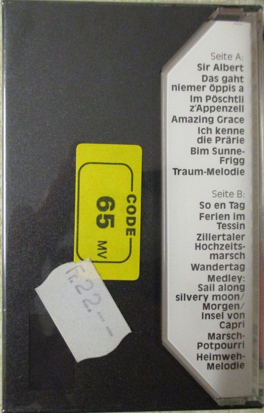 Musicassette: Louis Menar mit sine Glarnerbuebe / MC – Nuovo e nell'imballaggio originale da Flumenthal venduto da novbra 1