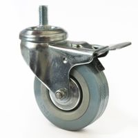 Lenkrolle 75mm, mit Bremse und Gewinde M10 20 mm
