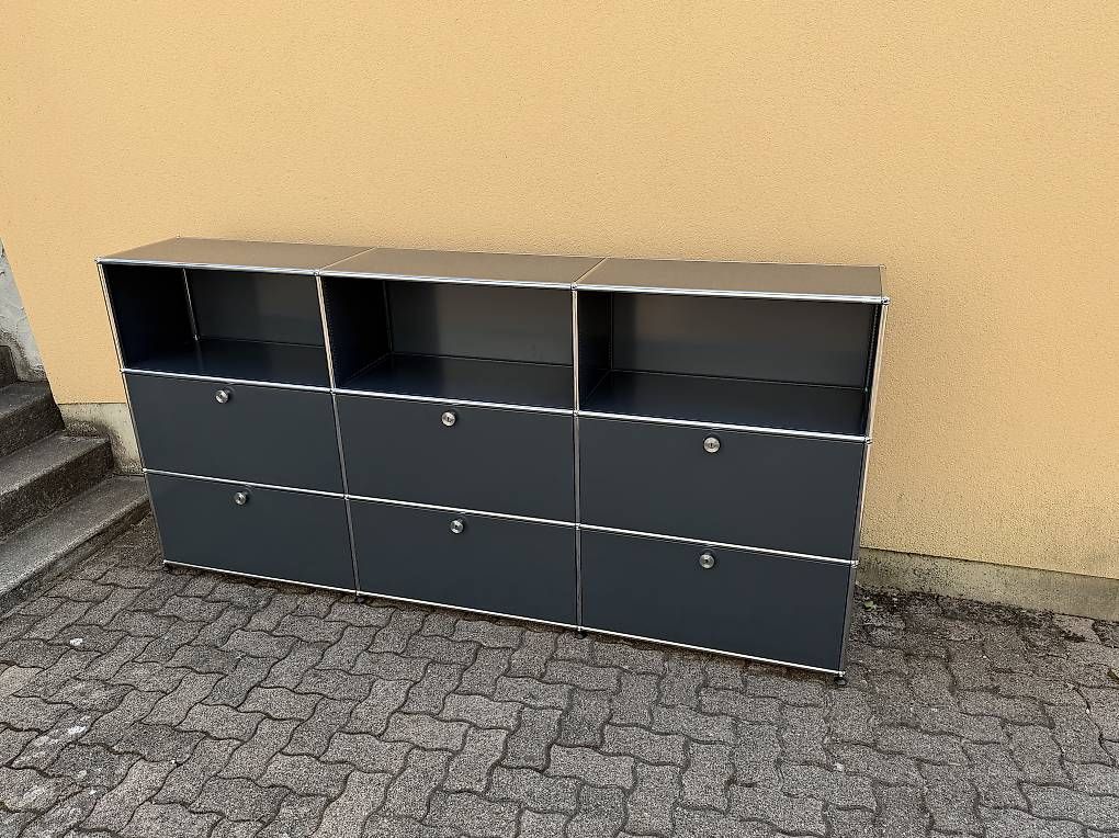 USM Cassettiere: USM Haller Sideboard 2 Stück Anthrazit 3x3 – Usato da Dietikon venduto da Kumar_Occasionen 2