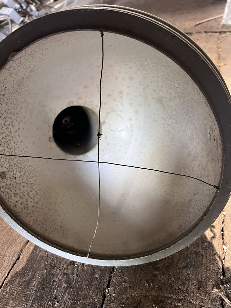 Lampen: Alte Fabriklampe Industriedesign – Gebraucht aus Dinhard von Stahlguss 4