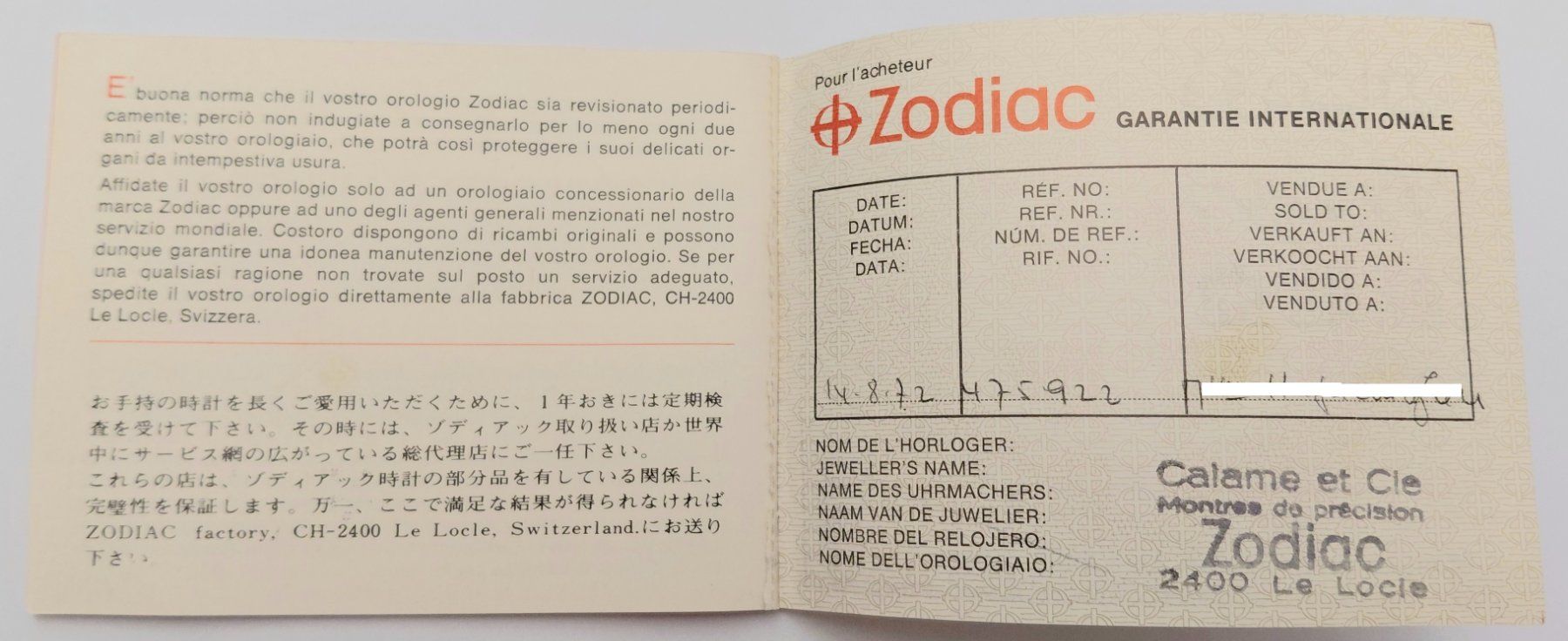 Zodiac Orologi: Zodiac Box Watch vintage – Usato da S. Vittore venduto da Gmg70 8