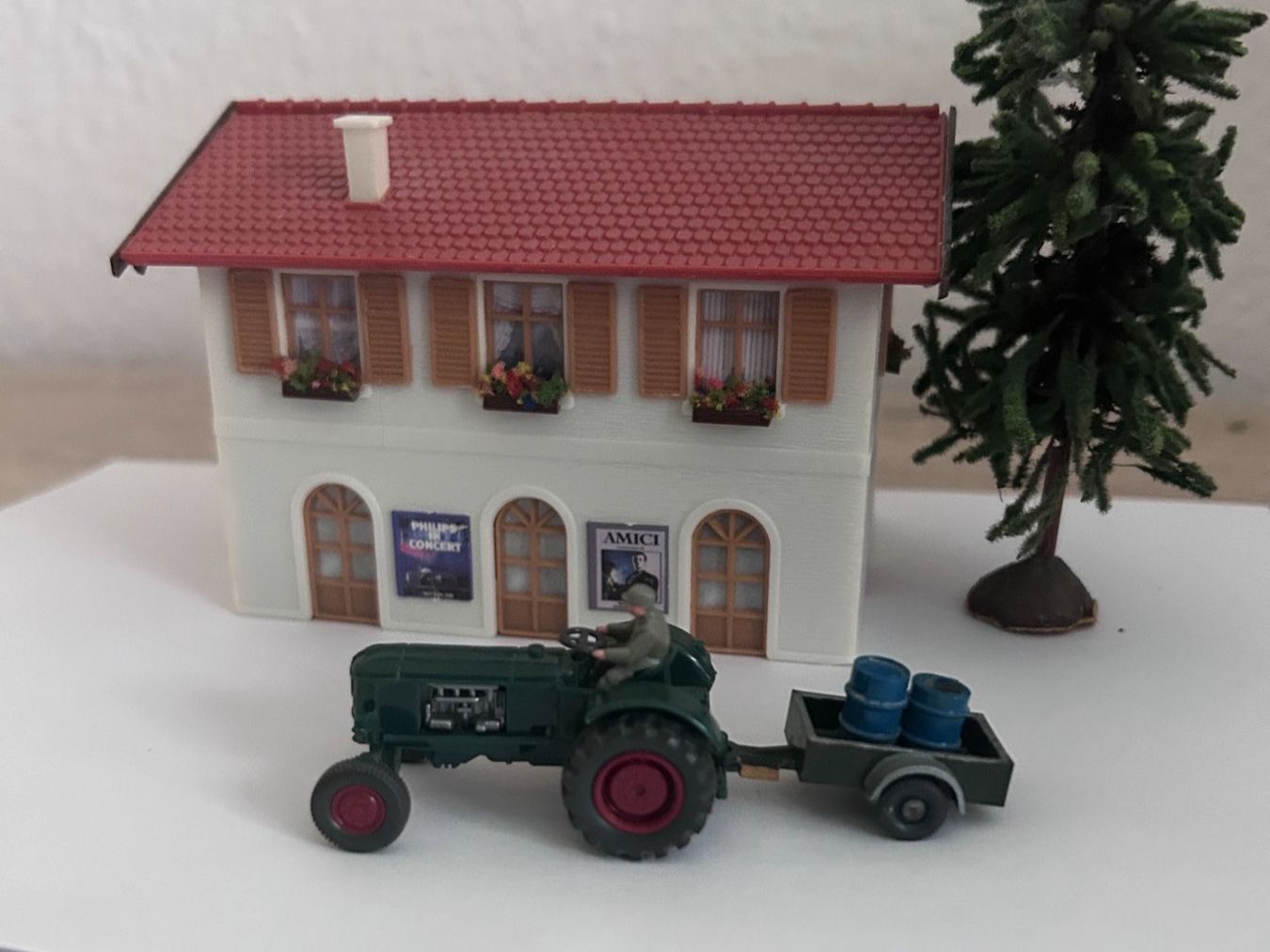 Wiking Modellini d'auto: Wiking Deutz D40 L mit Anhänger – Usato da Goldach venduto da Manyro55