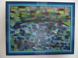 Brückenschlag, Ölbild von Catherine Lutz