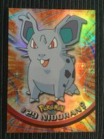 Pokemon Nidoran Holo Rainbow Topps Series 1 1999 Vintage