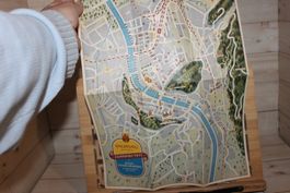 Hotelplan Salzburg 1955 mit Preisen - Selten !