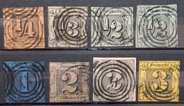 Thurn und Taxis Mi-Nr.1-6  gestempelt 365 Fr