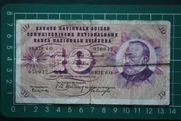 gottfried keller banknote 10 franken 1955