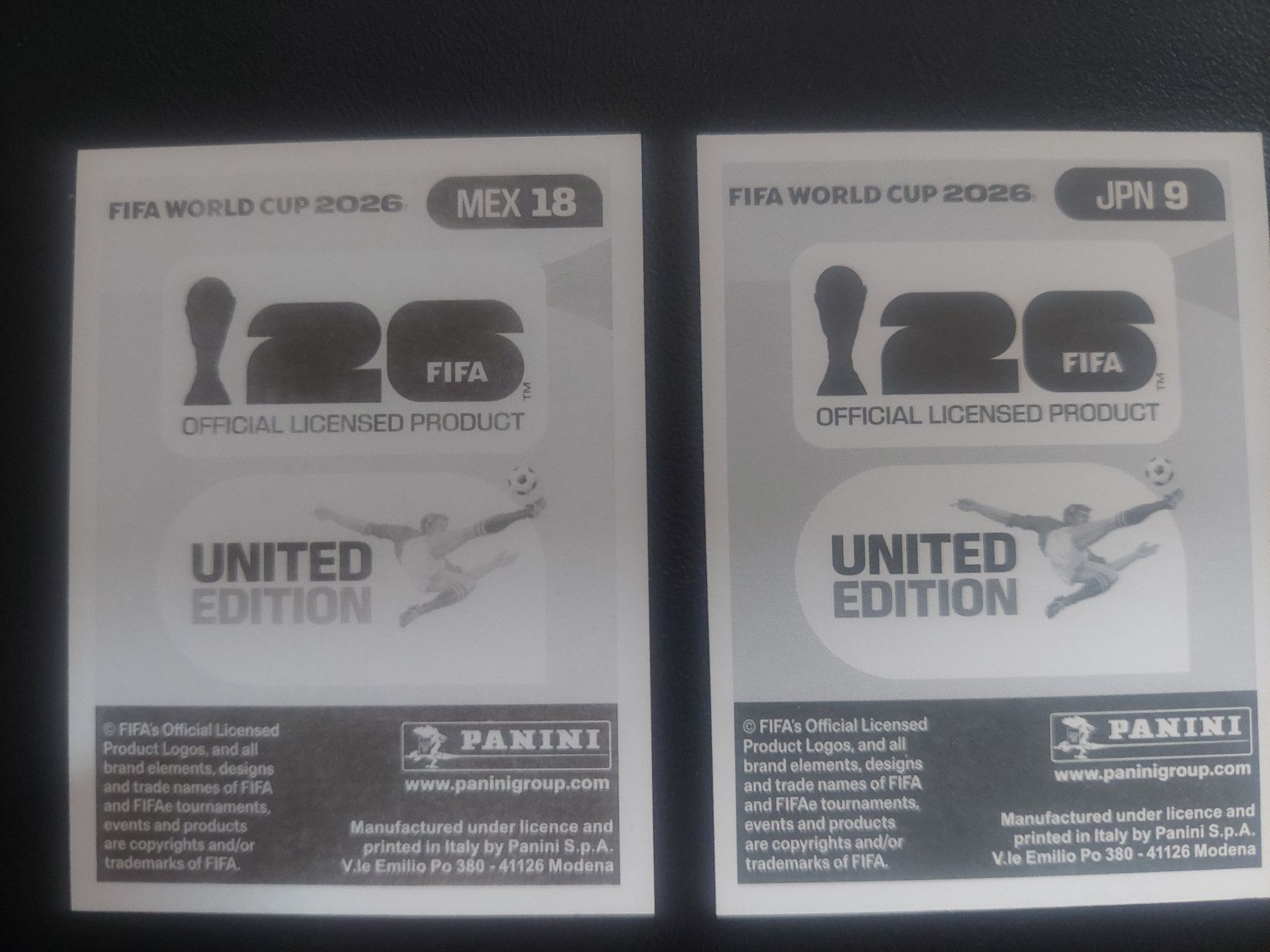 Panini Carte collezionabili: PANINI 2026 - MEX 18 ET JAP 9 – Usato da Biel/Bienne venduto da Deboma 1