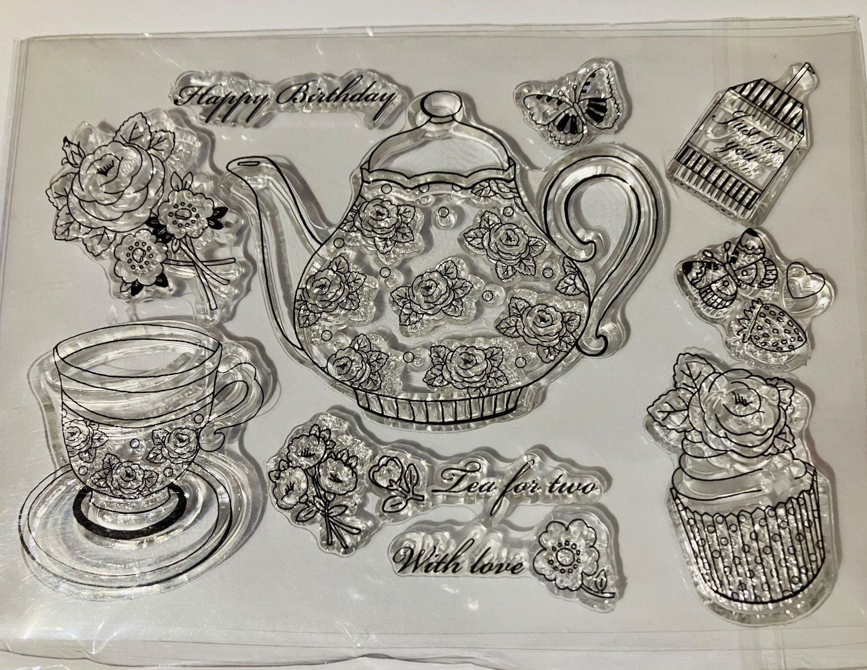 Timbri: Neues Set Motivstempel Afternoon Tea – Nuovo e nell'imballaggio originale da Effretikon venduto da wenuss 1