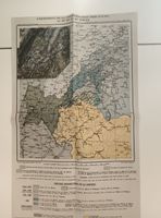Carte ancienne Extension Confédération Ouest 18e 19e Siècle