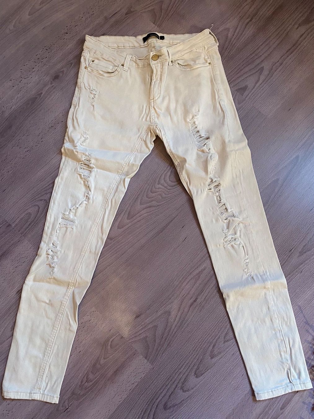 Tally Weijl Pantaloni: Pantalon beige slim – Nuovo (secondo la descrizione) da Porrentruy venduto da fee_24