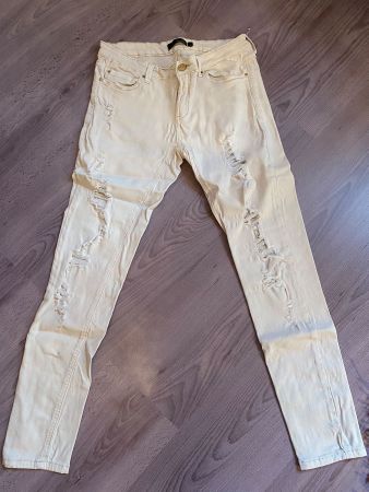 Pantalon beige slim