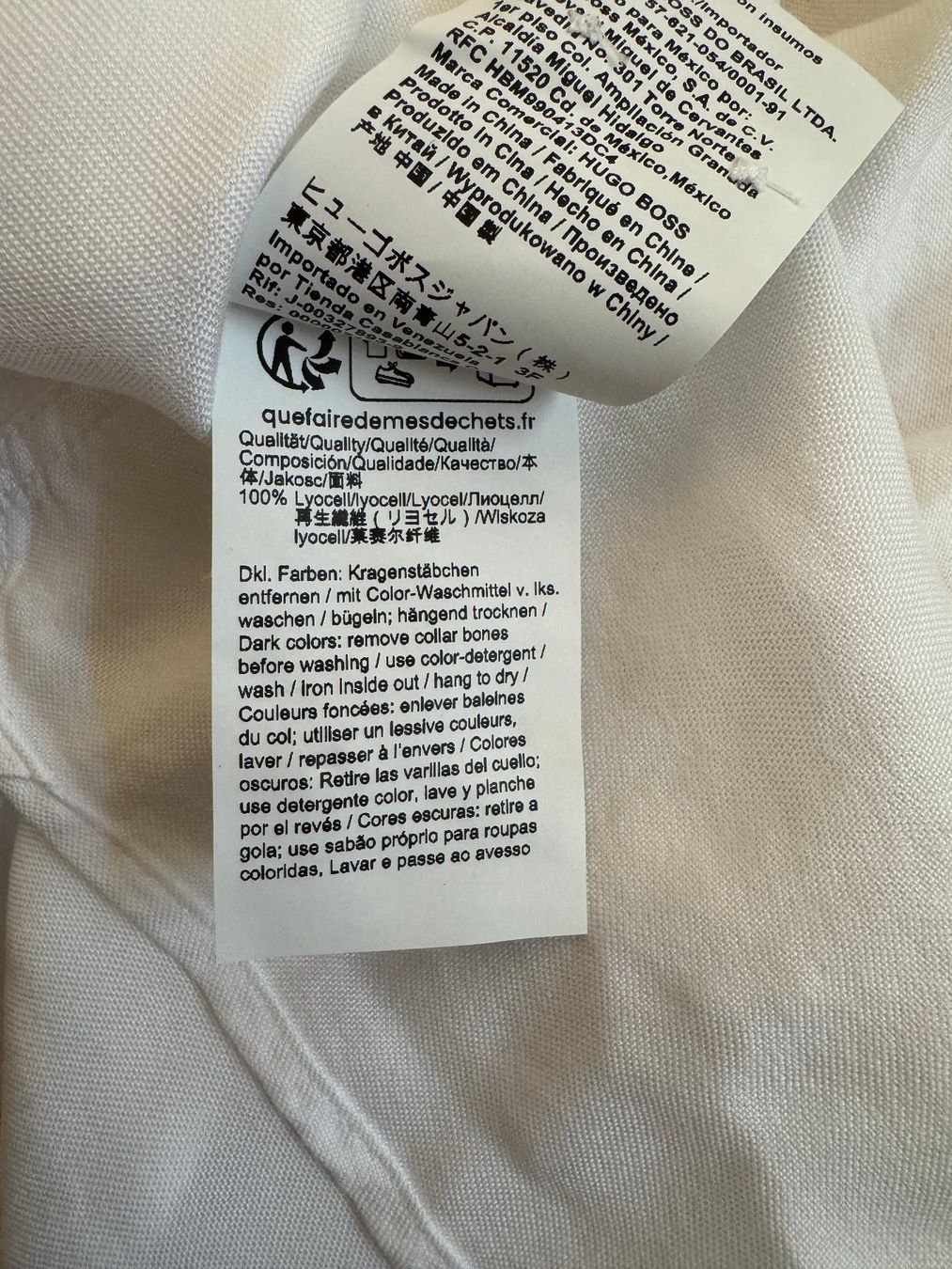Hugo Boss Camicie: Boss Hemd langarm Weiss Sommerhemd Gr M Lyocell – Usato da Berg am Irchel venduto da Zweiti_Chance 2