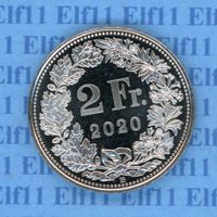 CHF___2.00 2020 stgl * nigelnagelneu! 2 Franken