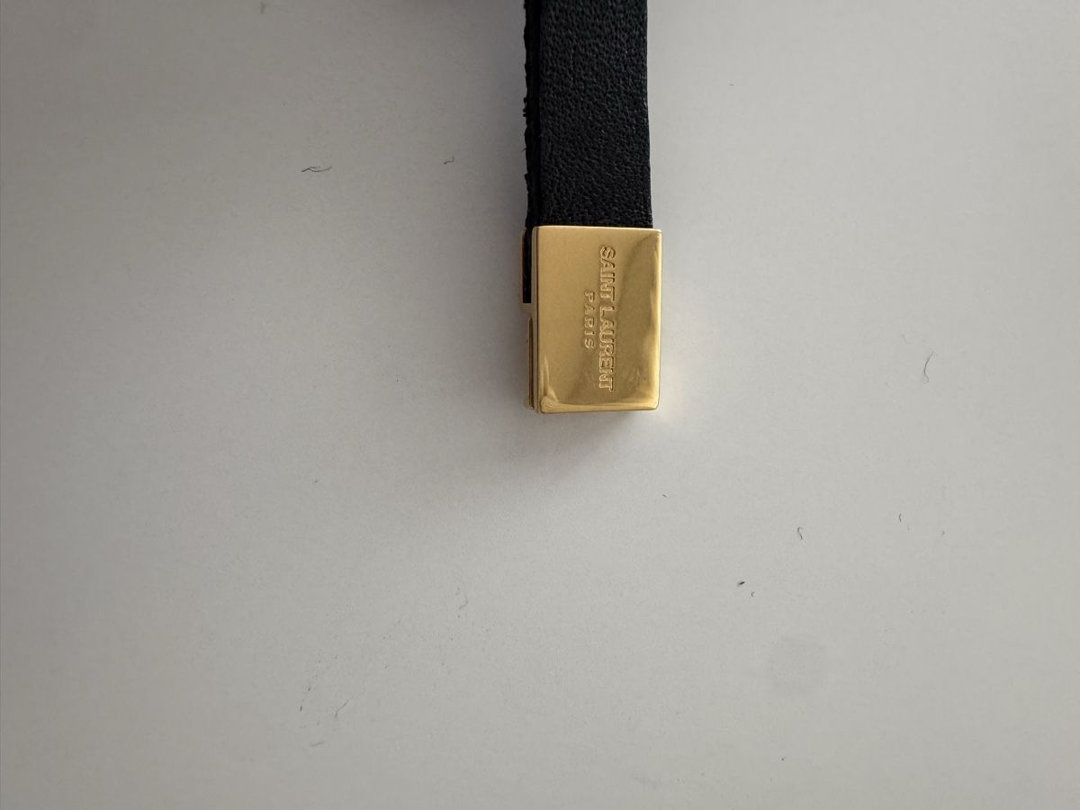 Saint Laurent Bracciali & Braccialetti: Authentic Bracelet YSL black leather – Nuovo e nell'imballaggio originale da Thônex venduto da Mariamarte 2