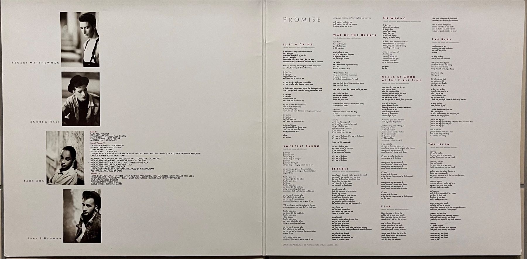 Dischi in vinile: SADE - PROMISE – Usato da Bussigny venduto da vinyl-pas-cher 1
