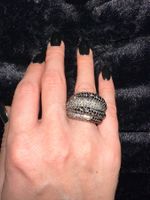 TOP ZUSTAND😍Swarovski Ring Grey Gr 52 (12) - NP CHF 320.-