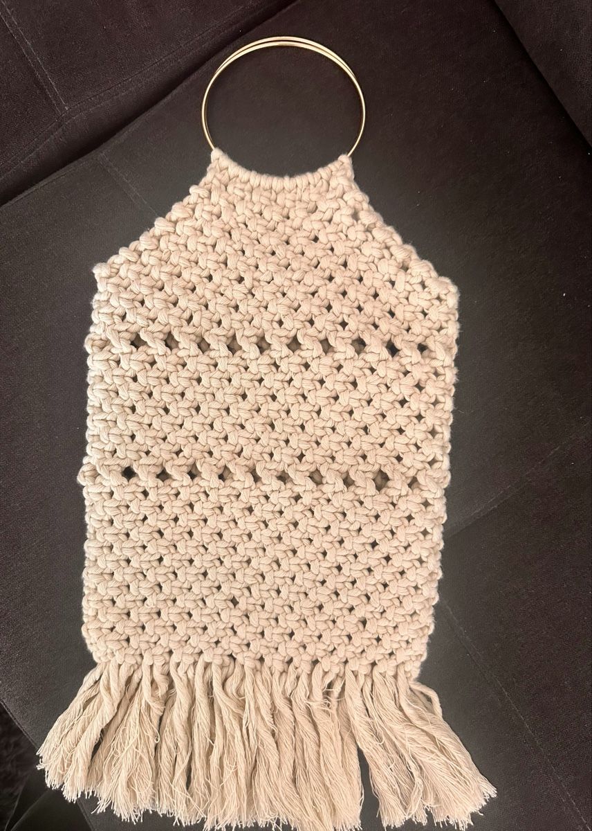 Taschen für Damen: Macrame bag handmade beige summer style 42 cm length – Neu und originalverpackt aus Oftringen von Eylem79 2