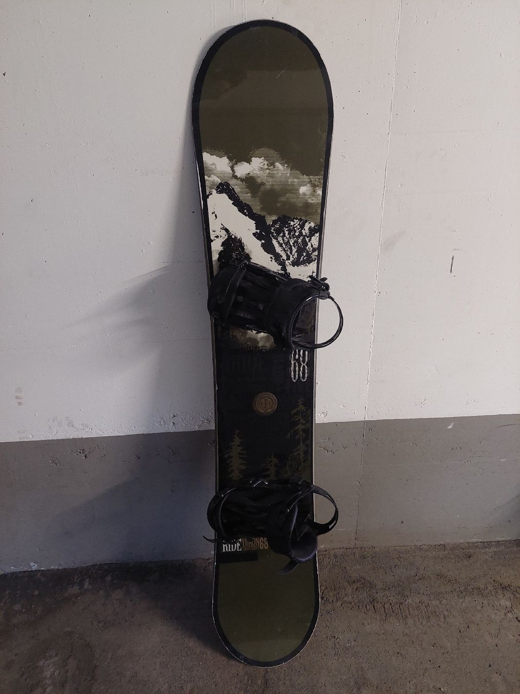 Board: Ride Yukon Snowboard mit Bindung, Länge 165cm – Usato da St. Moritz venduto da psina20