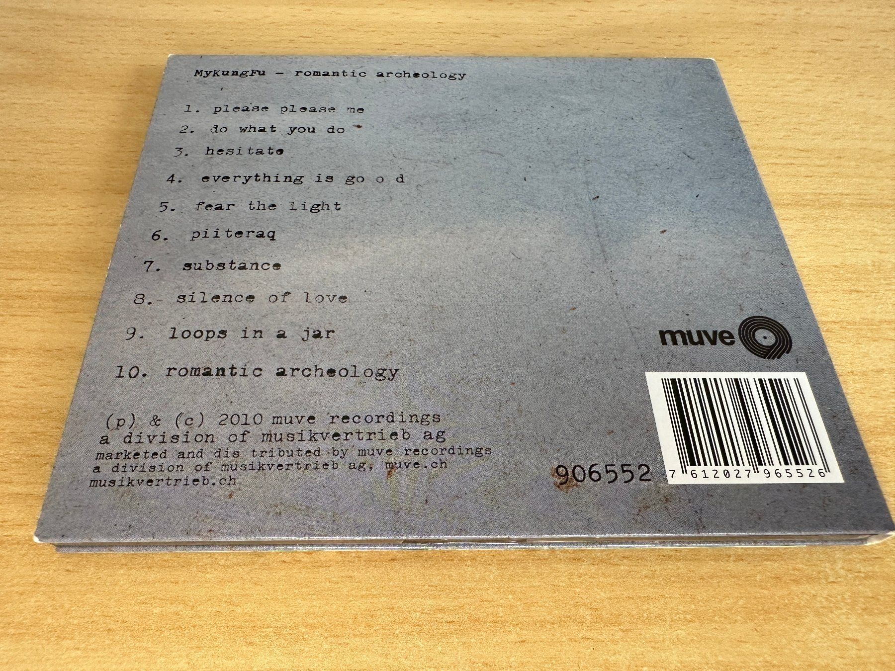 CD: MyKungFu – Romantic Archeology – Usato da Rikon im Tösstal venduto da Alpenmutz 1