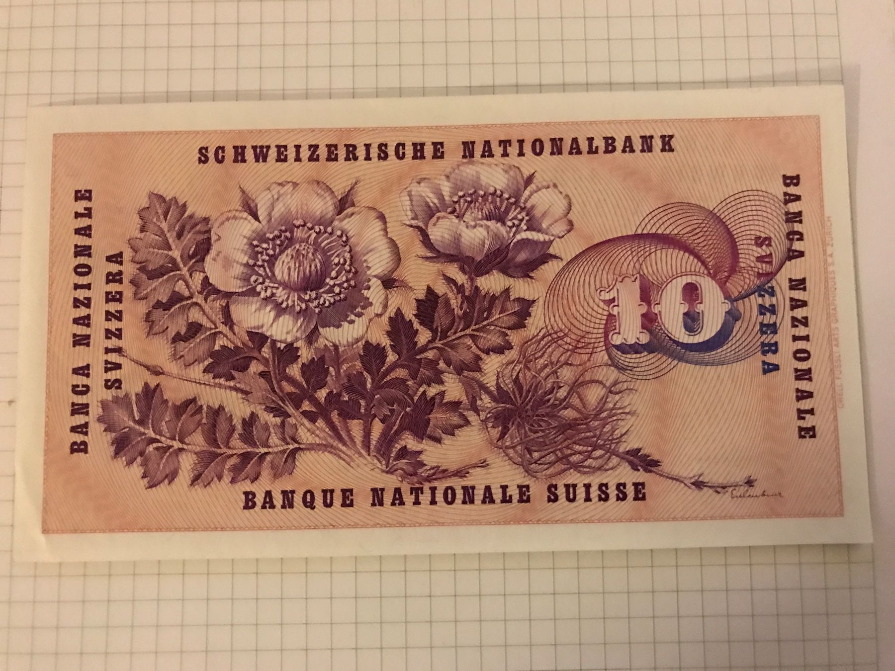 Banconote: 2 schöne 10 Franken Banknoten – Usato da St. Gallen venduto da Setin 3