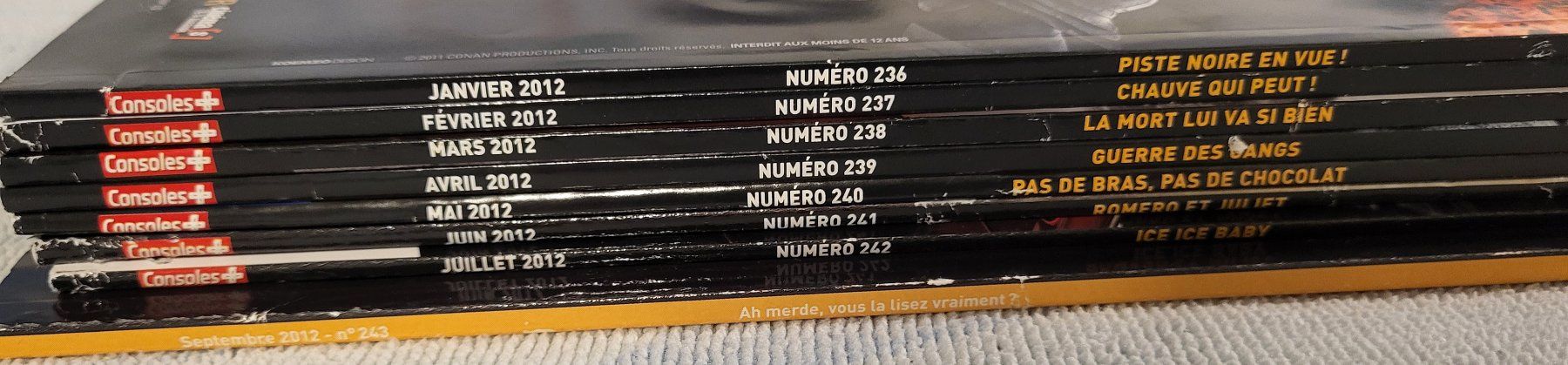 Riviste & Magazine: CONSOLE+ 2012 - 8 Numéros - 236-243 – Usato da Sonvilier venduto da Takou 1