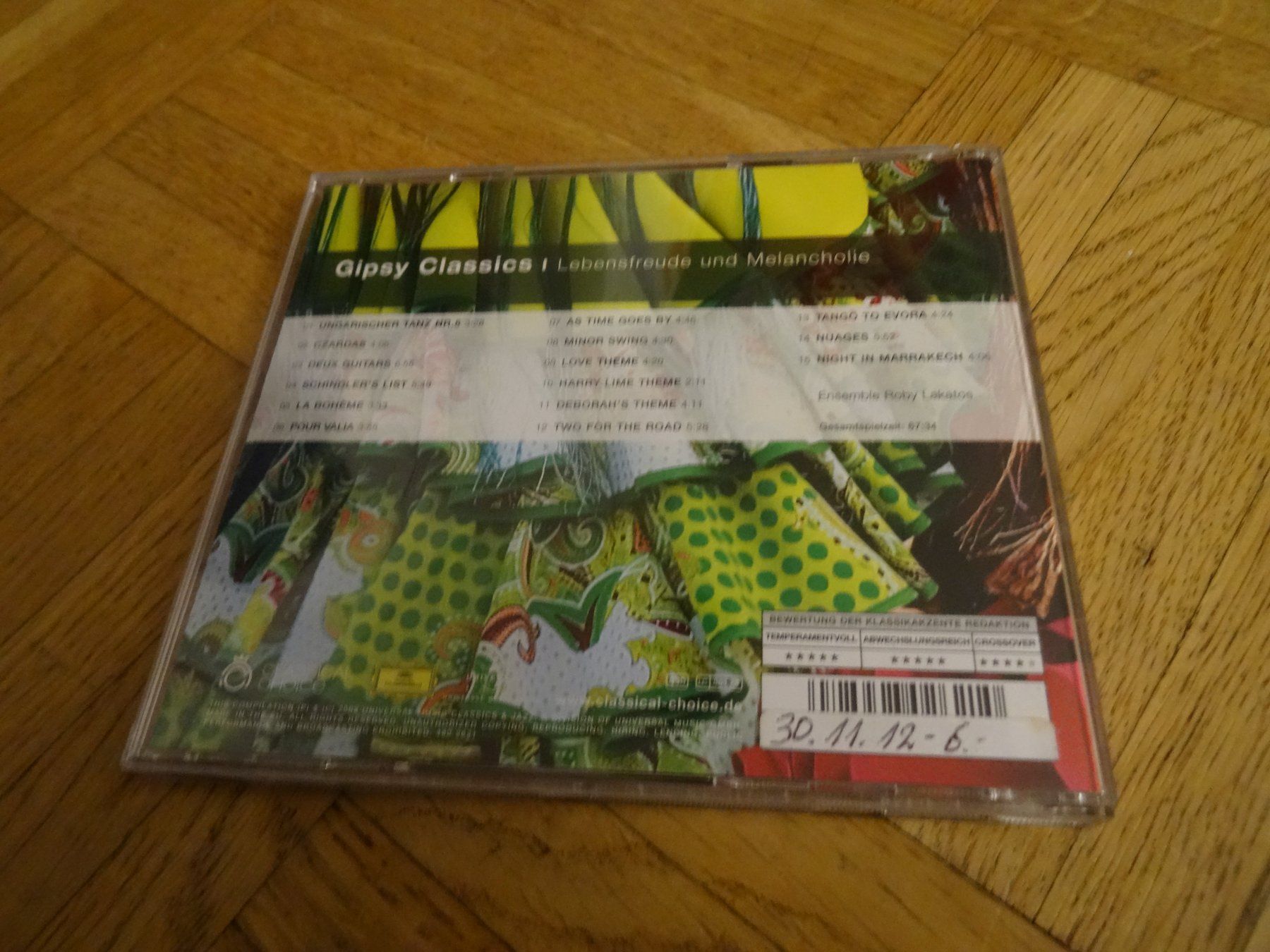 CD: Gipsy Classics - Lebensfreude und Melancholie CD – Usato da Olten venduto da Disc-Ausverkauf 1